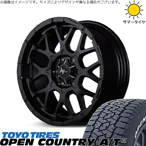 トーヨータイヤ オープンカントリー A/T3 215/60R17 ＋ ナイトロパワー M28 バレット セミグロスブラック 17インチ 6.5J +38 6H139.7P サマー・ホイール4本セット。1枚目。