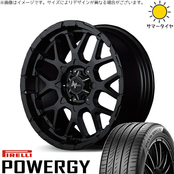 ピレリ パワジー 215/65R16 ＋ ナイトロパワー M28 バレット セミグロスブラック 16インチ 6.5J +38 6H139.7P サマー・ホイール4本セット。1枚目。
