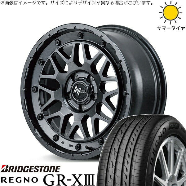 ブリヂストン レグノ GR-X3 215/60R16 ＋ ナイトロパワー M29 スティンガー バレルブラック 16インチ 7J +40 5H114.3P サマー・ホイール4本セット。1枚目。