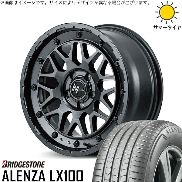 ブリヂストン アレンザ LX100 (ALENZA LX100) 235/65R17 ＋ ナイトロパワー M29 スティンガー バレルブラック 17インチ 7J +42 5H114.3P サマー・ホイール4本セット。1枚目。