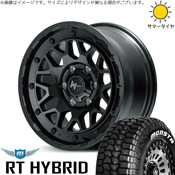 モンスタタイヤ RT ハイブリッド 215/65R16 ＋ ナイトロパワー M29 スティンガー バレルブラック 16インチ 6.5J +38 6H139.7P サマー・ホイール4本セット。1枚目。