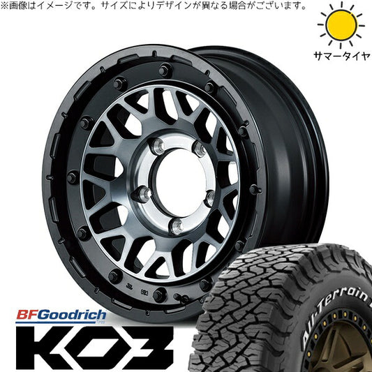 BFグッドリッチ オールテレーン T/A KO3 215/70R16 ＋ ナイトロパワー M29 スティンガー セミグロスブラッククリア 16インチ 6J -5 5H139.7P サマー・ホイール4本セット。1枚目。