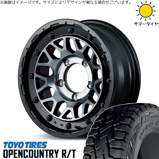 トーヨータイヤ オープンカントリー R/T 215/70R16 ＋ ナイトロパワー M29 スティンガー セミグロスブラッククリア 16インチ 6J -5 5H139.7P サマー・ホイール4本セット。1枚目。