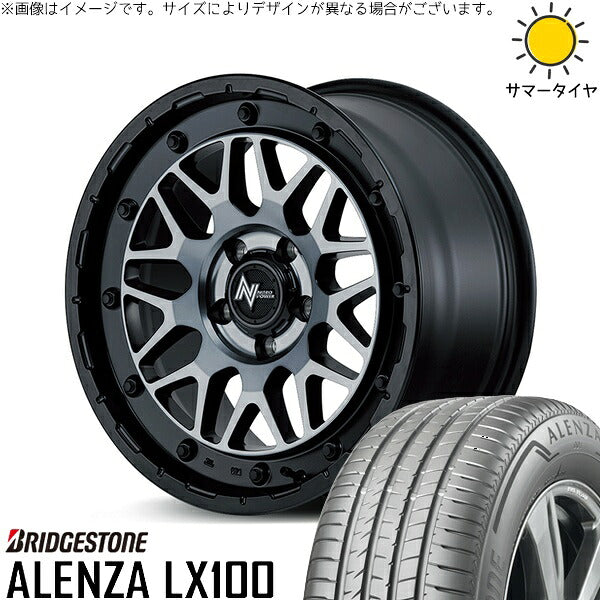ブリヂストン アレンザ LX100 (ALENZA LX100) 215/70R16 ＋ ナイトロパワー M29 スティンガー セミグロスブラッククリア 16インチ 7J +40 5H114.3P サマー・ホイール4本セット。1枚目。