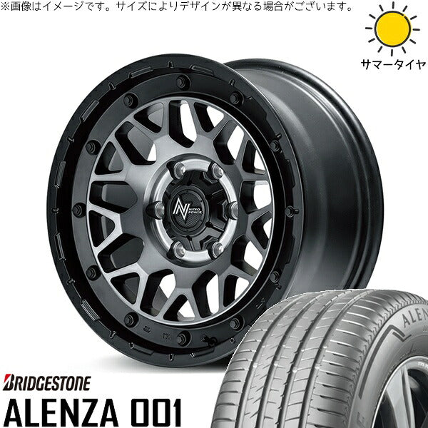 ブリヂストン アレンザ 001 215/65R16 ＋ ナイトロパワー M29 スティンガー セミグロスブラッククリア 16インチ 6.5J +38 6H139.7P サマー・ホイール4本セット。1枚目。