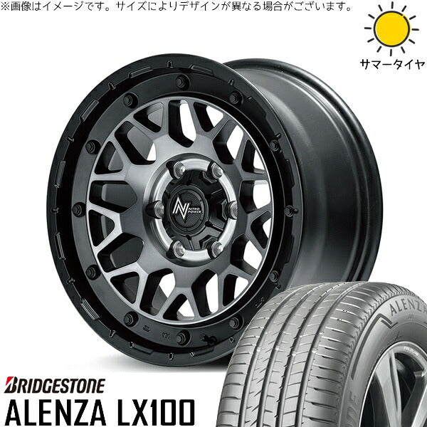 ブリヂストン アレンザ LX100 215/70R16 ＋ ナイトロパワー M29 スティンガー セミグロスブラッククリア 16インチ 6.5J +38 6H139.7P サマー・ホイール4本セット。1枚目。