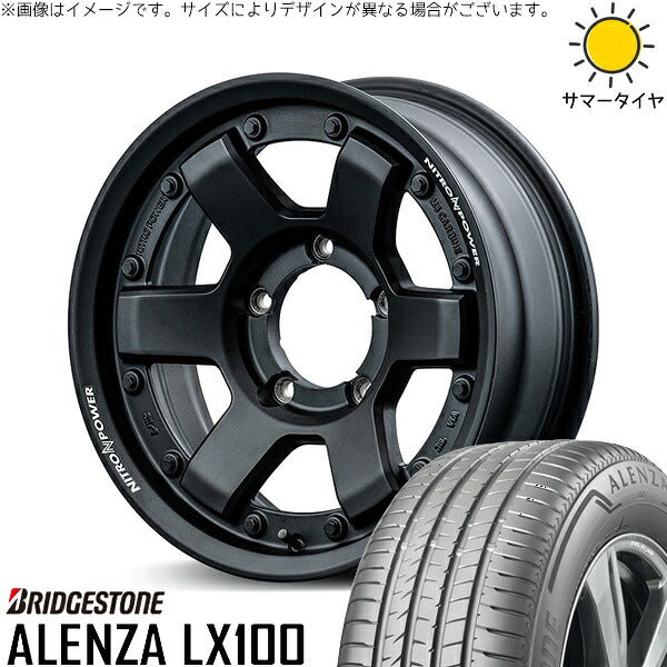 ブリヂストン アレンザ LX100 215/70R16 ＋ ナイトロパワー M6 カービン ガンブラック 16インチ 6J -5 5H139.7P サマー・ホイール4本セット。1枚目。