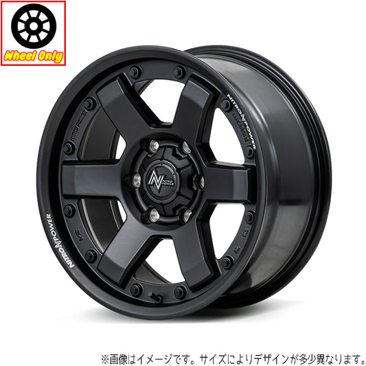 ジムニーシエラ JB74 15インチ アルミホイール 5穴139.7 | MID ナイトロパワー M6 カービン 6J -5 4本セット