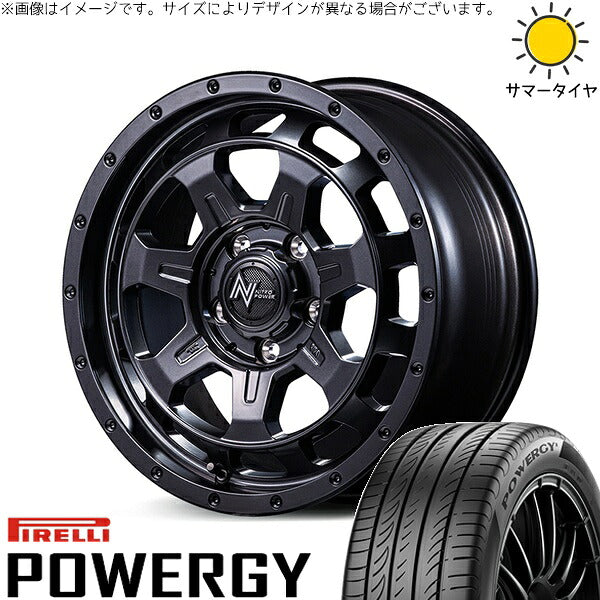 ピレリ パワジー 215/60R16 ＋ ナイトロパワー M7 ファランクス バレルブラック 16インチ 7J +40 5H114.3P サマー・ホイール4本セット。1枚目。