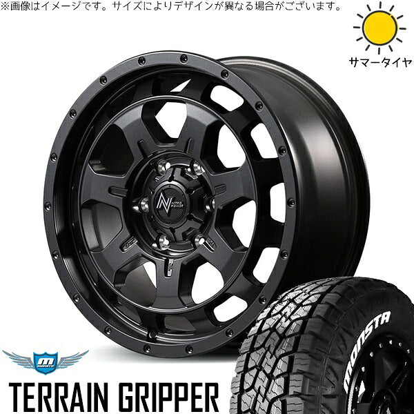 モンスタタイヤ テレーングリッパー 285/65R18 ＋ ナイトロパワー M7 ファランクス バレルブラック 18インチ 8J +55 6H139.7P サマー・ホイール4本セット。1枚目。
