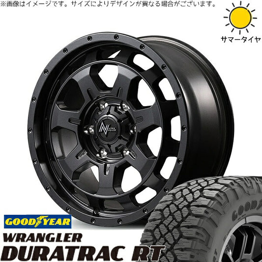 グッドイヤー ラングラー デュラトラック RT 275/65R18 ＋ ナイトロパワー M7 ファランクス バレルブラック 18インチ 8J +55 6H139.7P サマー・ホイール4本セット。1枚目。