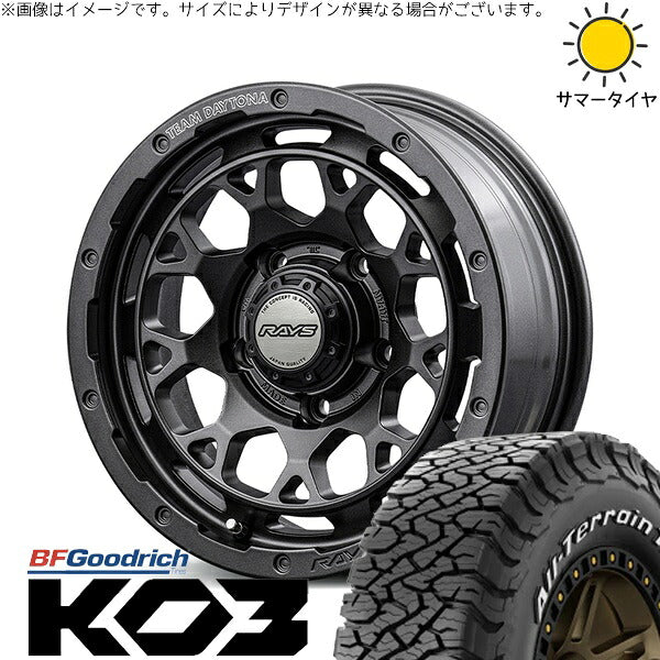 BFグッドリッチ オールテレーン T/A Ko3 (All-Terrain T/A Ko3) 215/70R16 ＋ チームデイトナ M9+ SPEC-M セミグロススーパーダークガンメタ 16インチ 5.5J +20 5H139.7P オールシーズン・ホイール4本セット。1枚目。