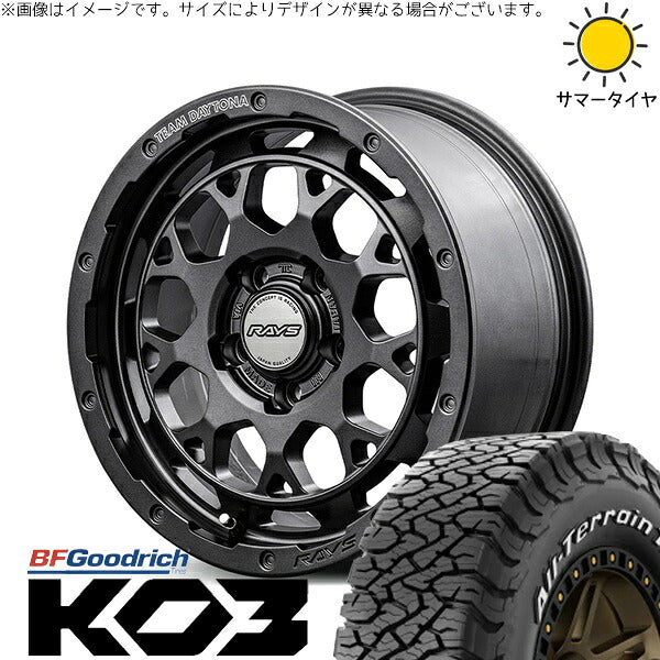 BFグッドリッチ オールテレーン T/A Ko3 (All-Terrain T/A Ko3) 175/80R16 ＋ チームデイトナ M9+ SPEC-M セミグロススーパーダークガンメタ 16インチ 7J +37 5H114.3P オールシーズン・ホイール4本セット。1枚目。