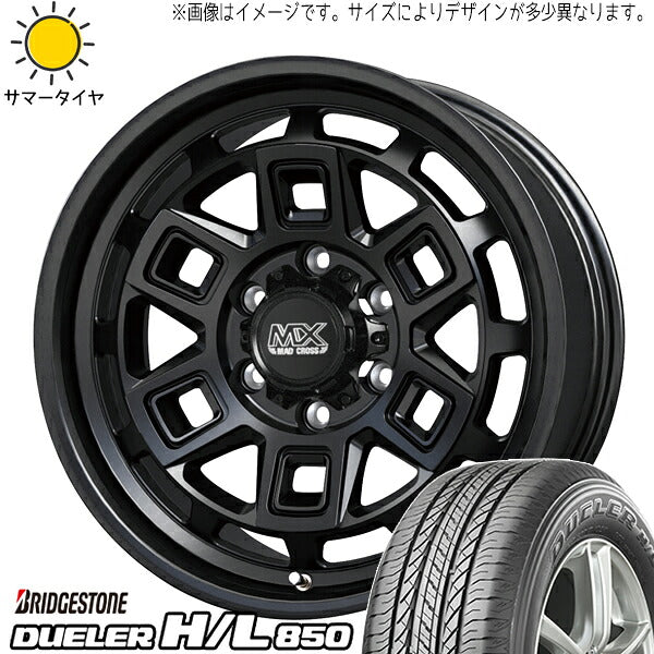 ブリヂストン デューラー HL850 175/80R16 ＋ マッドクロス アイヴァー マットブラック 16インチ 5.5J +20 5H139.7P サマー・ホイール4本セット。1枚目。