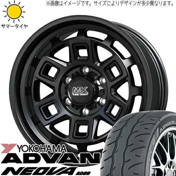 ヨコハマタイヤ アドバン ネオバ 215/45R17 ＋ マッドクロス アイヴァー マットブラック 17インチ 7J +38 5H114.3P サマー・ホイール4本セット。1枚目。