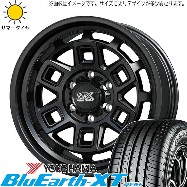 ヨコハマタイヤ ブルーアースXT AE61 235/65R17 ＋ マッドクロス アイヴァー マットブラック 17インチ 7J +38 5H114.3P サマー・ホイール4本セット。1枚目。