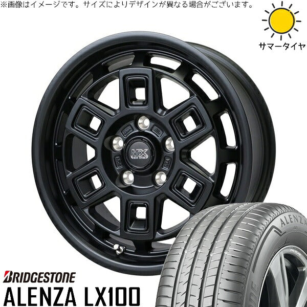 ブリヂストン アレンザ LX100 225/60R17 ＋ マッドクロス アイヴァー マットブラック 17インチ 7J +38 5H114.3P サマー・ホイール4本セット。1枚目。