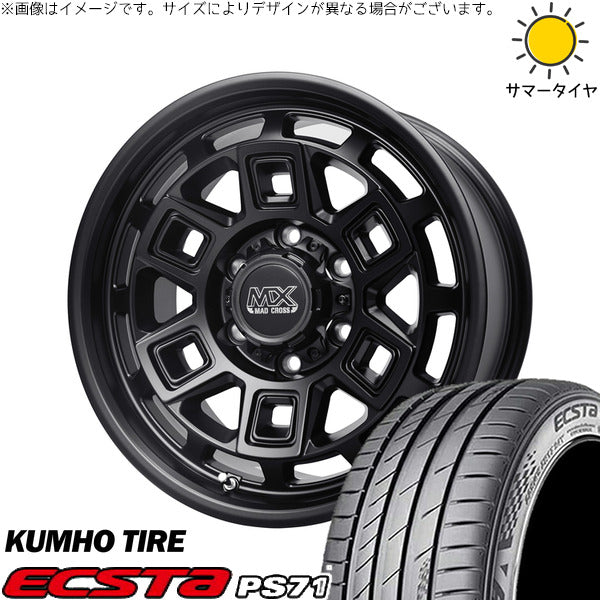 クムホ エクスタ PS71 SUV 235/65R17 ＋ マッドクロス アイヴァー マットブラック 17インチ 7J +38 5H114.3P サマー・ホイール4本セット。1枚目。