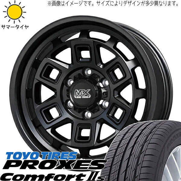 トーヨータイヤ プロクセス コンフォート2S 215/45R17 ＋ マッドクロス アイヴァー マットブラック 17インチ 7J +38 5H114.3P サマー・ホイール4本セット。1枚目。