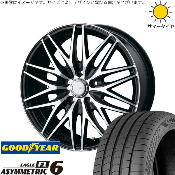グッドイヤー イーグル F1 アシンメトリック6 235/50R18 ＋ アヴェント MR-10 ブラックポリッシュ 18インチ 7.5J +38 5H114.3P サマー・ホイール4本セット。1枚目。