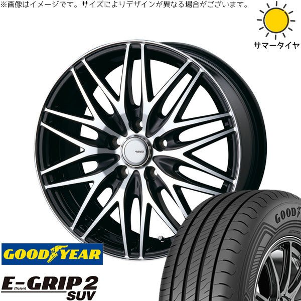 グッドイヤー エフィシェントグリップ2 SUV 225/60R18 ＋ アヴェント MR-10 ブラックポリッシュ 18インチ 7.5J +48 5H114.3P サマー・ホイール4本セット。1枚目。