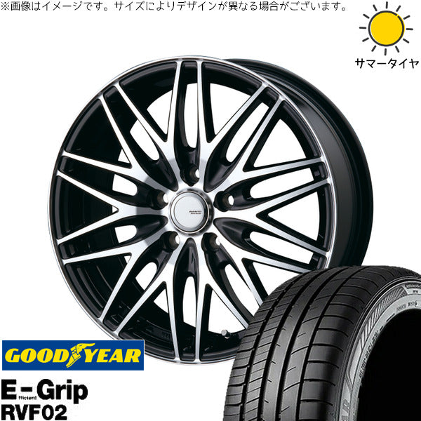 グッドイヤー エフィシェントグリップ RVF02 205/55R17 ＋ アヴェント MR-10 ブラックポリッシュ 17インチ 7.0J +38 5H114.3P サマー・ホイール4本セット。1枚目。