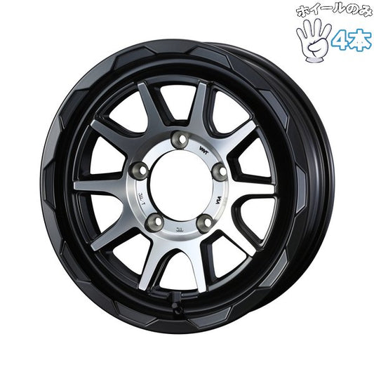 ジムニーシエラ ノマド JB JC74 15インチ アルミホイール 5穴139.7 | ウェッズ マッドヴァンス06 マットブラックポリッシュ 6J 4本