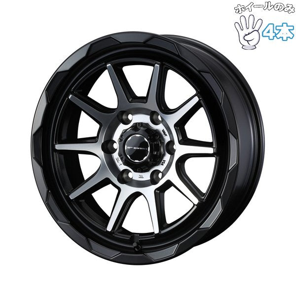 ハイラックス トライトン プラド 18インチ アルミホイール 6穴139.7 | ウェッズ マッドヴァンス06 マットブラックポリッシュ 8J 4本