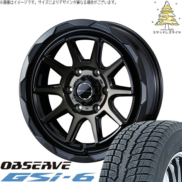トーヨータイヤ オブザーブ Gsi-6 265/60R18 ＋ マッドヴァンス06 ブラックポリッシュ/ブロンズクリア 18インチ 8J +20 6H139.7P スタッドレス・ホイール4本セット。1枚目。