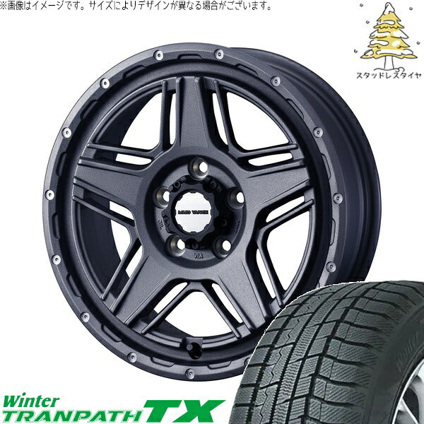 トーヨータイヤ ウィンタートランパス TX 225/60R17 ＋ マッドヴァンス07 フリントグレー 17インチ 7J +40 5H114.3P スタッドレス・ホイール4本セット。1枚目。