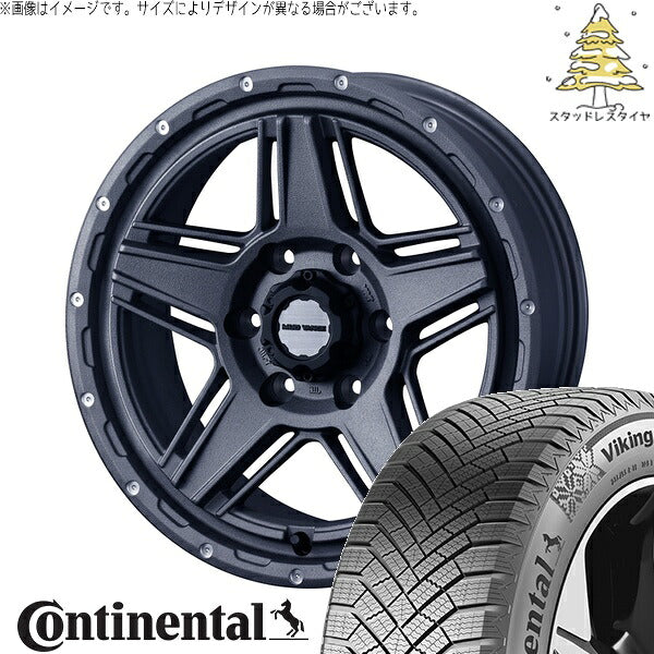 コンチネンタル バイキングコンタクト8 265/60R18 ＋ マッドヴァンス07 フリントグレー 18インチ 8J +20 6H139.7P スタッドレス・ホイール4本セット。1枚目。
