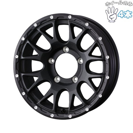 ジムニーシエラ ノマド JB JC74 16インチ アルミホイール 5穴139.7 | ウェッズ マッドヴァンス08 フリントブラック 6J 4本