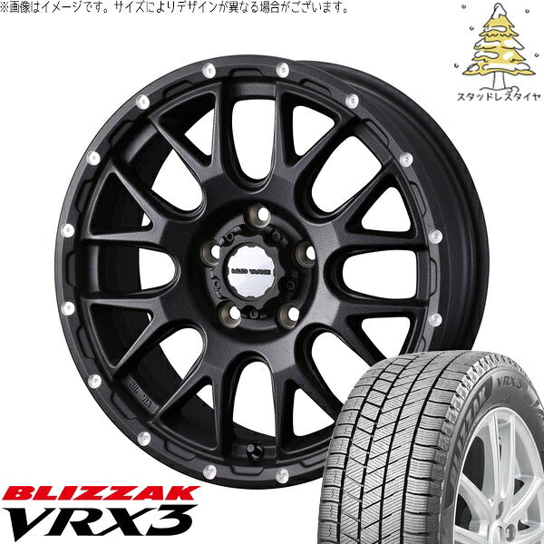 ブリヂストン ブリザック VRX3 235/65R17 ＋ マッドヴァンス08 フリントブラック 17インチ 7J +38 5H114.3P スタッドレス・ホイール4本セット。1枚目。
