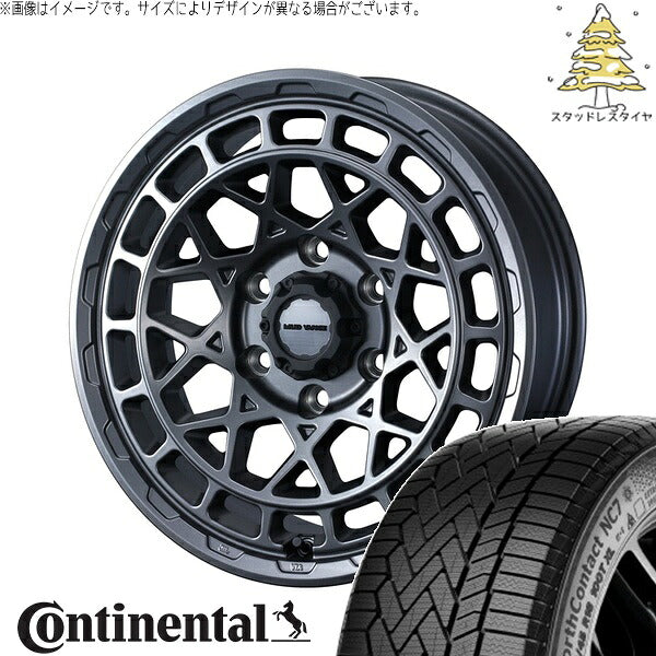 コンチネンタル ノースコンタクト NC7 235/50R18 ＋ マッドヴァンスX タイプM マットガンメタ 18インチ 7.5J +35 5H114.3P スタッドレス・ホイール4本セット。1枚目。