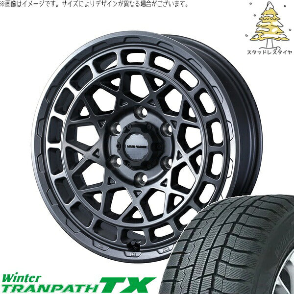 トーヨータイヤ ウィンタートランパス TX 235/55R18 ＋ マッドヴァンスX タイプM マットガンメタ 18インチ 7.5J +35 5H114.3P スタッドレス・ホイール4本セット。1枚目。