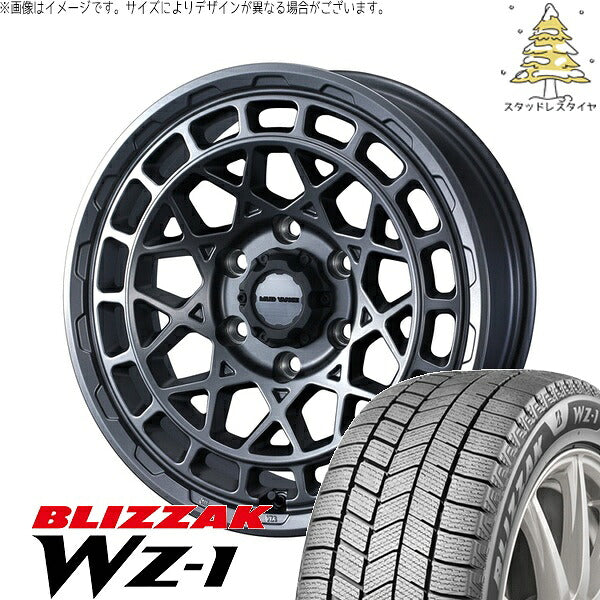 ブリヂストン ブリザック WZ-1 225/60R17 ＋ マッドヴァンスX タイプM マットガンメタ 17インチ 7J +38 5H114.3P スタッドレス・ホイール4本セット。1枚目。