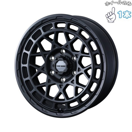プラド 150系 ハイラックス 17インチ アルミホイール 6穴139.7 | ウェッズ マッドヴァンスX タイプM フルマットブラック 8J 1本