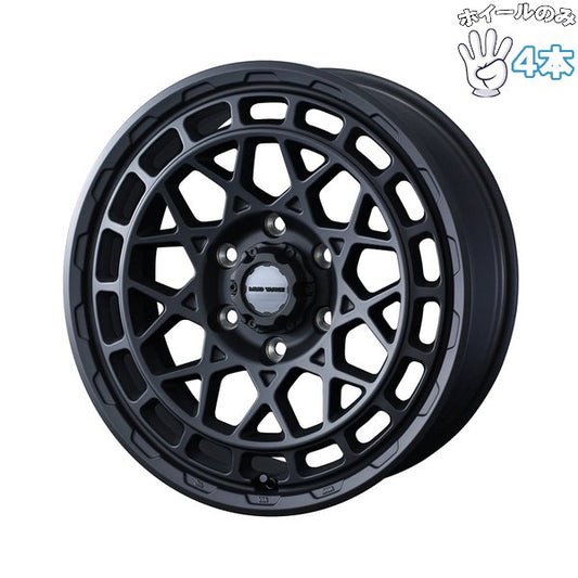ジムニー JB JA 16インチ アルミホイール 5穴139.7 | ウェッズ マッドヴァンスX タイプM フルマットブラック 5.5J 4本