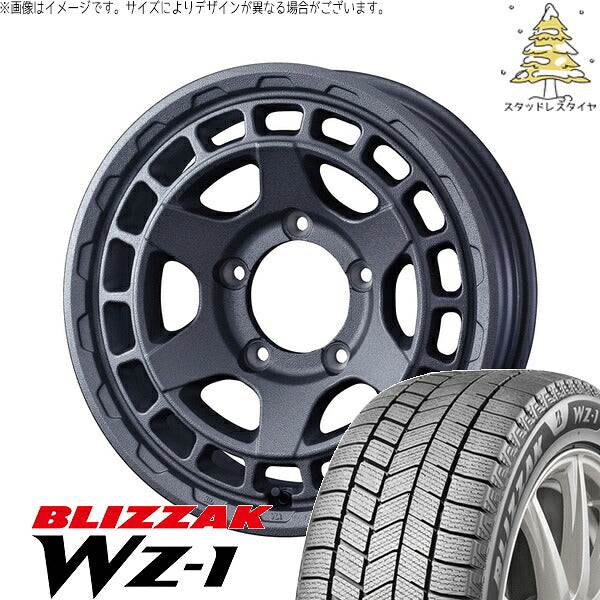 ブリヂストン ブリザック WZ-1 215/70R16 ＋ マッドヴァンスX タイプS フリントグレー 16インチ 6J -5 5H139.7P スタッドレス・ホイール4本セット。1枚目。