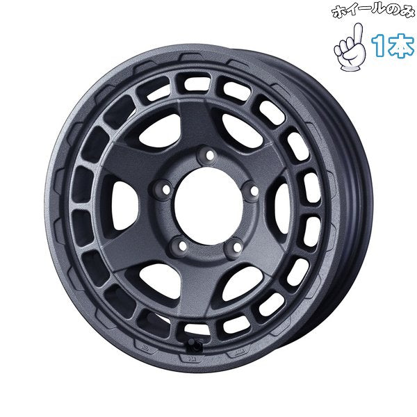 ジムニー JB JA 16インチ アルミホイール 5穴139.7 | ウェッズ マッドヴァンスX タイプS フリントグレー 5.5J 1本