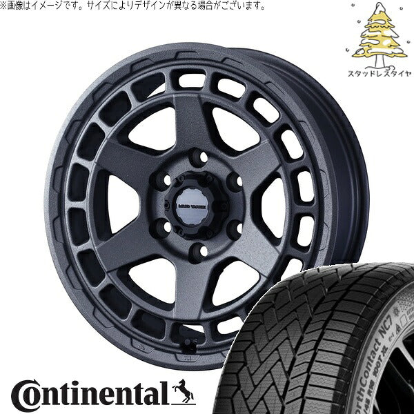 コンチネンタル ノースコンタクト NC7 265/65R17 ＋ マッドヴァンスX タイプS フリントグレー 17インチ 8J +20 6H139.7P スタッドレス・ホイール4本セット。1枚目。