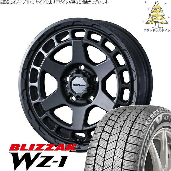 ブリヂストン ブリザック WZ-1 265/65R17 ＋ マッドヴァンスX タイプS フルマットブラック 17インチ 8J +20 6H139.7P スタッドレス・ホイール4本セット。1枚目。