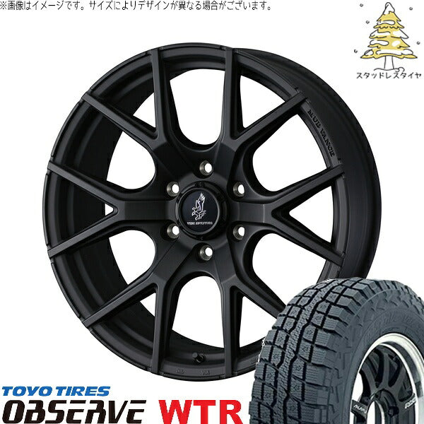 トーヨータイヤ オブザーブ W/T-R 285/70R17 ＋ マッドヴァンスSD フルマットブラック 17インチ 8J +20 6H139.7P スタッドレス・ホイール4本セット。1枚目。