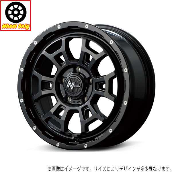 アクア カローラ 16インチ アルミホイール 4穴100 | MID ナイトロパワー H6 スラッグ 6J +40 4本セット