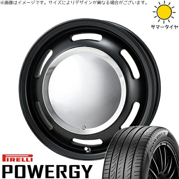 ピレリ パワジー 165/55R15 ＋ ラグテック ネオムーン2 マットブラック 15インチ 6J +44 4H100P サマー・ホイール4本セット。1枚目。