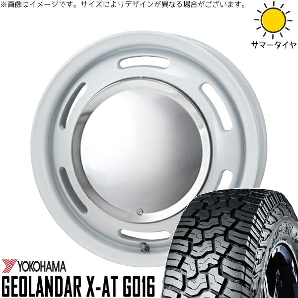 ヨコハマタイヤ ジオランダー X-AT G016 165/65R14 ＋ ラグテック ネオムーン2 ホワイト 14インチ 4.5J +43 4H100P サマー・ホイール4本セット。1枚目。