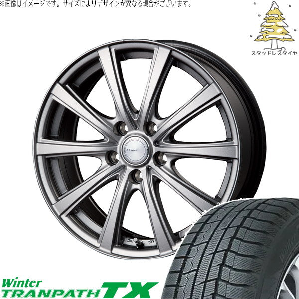 トーヨータイヤ ウィンタートランパス TX 235/50R18 ＋ AZ sports NR-10 メタリックグレー 18インチ 7.5J +38 5H114.3P スタッドレス・ホイール4本セット。1枚目。
