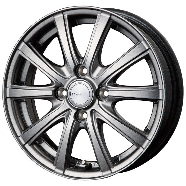 AZ sports NR-10 メタリックグレー 1本。代表画像。穴数・サイズは商品仕様をご確認ください。