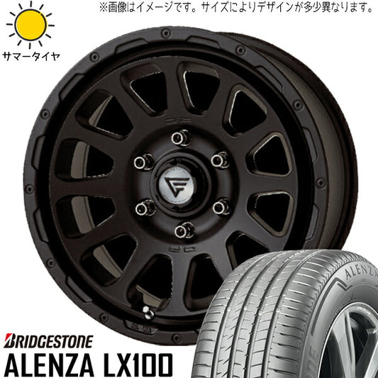 ブリヂストン アレンザ LX100 265/70R17 ＋ オーバル マットブラック 17インチ 8J +20 6H139.7P サマー・ホイール4本セット。1枚目。