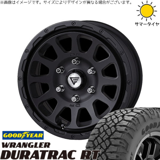 グッドイヤー ラングラー デュラトラック RT 285/70R17 ＋ オーバル マットブラック 17インチ 8J +20 6H139.7P サマー・ホイール4本セット。1枚目。